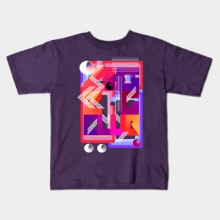 Abstract Digital Club Kids T-Shirt